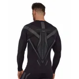 Brubeck Dry s dlouhým rukávem LS1743M Black/Graphite - M - Veľkosť: M · záber 2