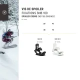 DREAMSCAPE Skrutky a matice na spojler pre snowboardové viazanie typu SNB 100 bez · záber 2