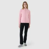 Dámský fleece regular se stojáčkem - růžový · záber 2