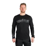 Pánske turistické tričko s dlhým rukávom NORTHFINDER BODI-269black · záber 2