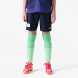 KIPSTA Detské futbalové šortky VIRALTO KIDS tmavomodro-zelené 12-13 r (151-160 cm) · záber 1