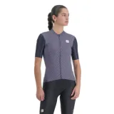 Dámský cyklistický dres s krátkým rukávem SPORTFUL Checkmate w jersey, galaxy blue chalck violet · záber 1
