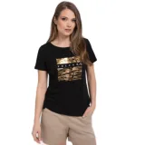 Dámské tričko s krátkým rukávem VOLCANO QUEEN-700-BLACK · záber 1