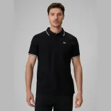 Pánske polo tričko regular - čierne - Farba: čierna | Pohlavie: Pánske · záber 3