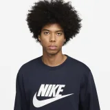 Pánská zateplená mikina NIKE M NK CLUB BB GFX CREW OBSIDIAN WHITE · záber 3