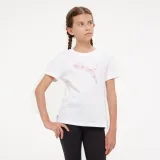 PUMA PUMA SMU dievčenské bavlnené tričko biele 5-6 r (116 cm) · záber 1