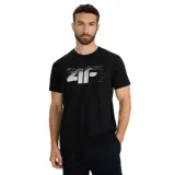 Pánské tričko s krátkým rukávem 4F TSHIRT M2359-WAW25TTSHM2359-20S-DEEP BLACK · záber 1