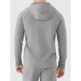 Pánska tréningová mikina so zipsom 4F SWEATSHIRT FNK M631-25M-GREY MELANGE · záber 3