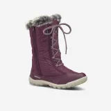 QUECHUA Detské nepremokavé turistické čižmy SH100 30-38 zips fialové 34 · záber 1