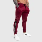 Jogger tepláky Iron Aesthetics Partial, bordové · záber 1