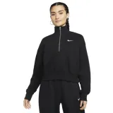 Dámska mikina s 1 2 zipsom NIKE W NSW PHNX FLC QZ CROP BLACK SAIL · záber 1