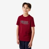 PUMA PUMA detské bavlnené tričko s potlačou bordové 7-8 r (128 cm) · záber 1