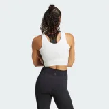 Dámské tréninkové tílko ADIDAS WE 3S CROP TANK WHITE BLACK · záber 3