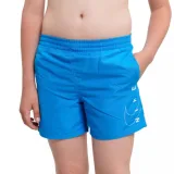 Chlapecké plavky NIKE SWIM Split Logo Lap 4 inch -486-Aquarius blue · záber 1