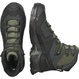 Pánská kotníková turistická obuv SALOMON Quest Element GTX M black deep lichen green olive night · záber 4