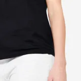 DOMYOS Dámske tričko 500 Essentials na cvičenie čierne M · záber 2