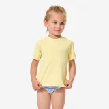 DECATHLON Detské tričko na plávanie s UV ochranou žlté 24 m (82-88 cm) · záber 1