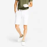 INESIS Pánske golfové chino šortky MW500 biele XS · záber 1