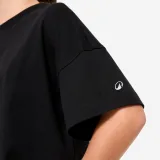 DECATHLON Dievčenské tričko s voľným strihom čierne 10-11 r (141-148 cm) · záber 2