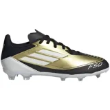 Chlapecké fotbalové kopačky outdoorové ADIDAS F50 League Messi Jr FG gold met cloud white core black · záber 1