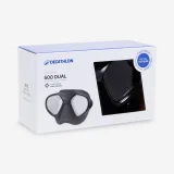 DECATHLON Šnorchlovacia nezahmlievajúca maska 500 DUAL LV čierna bez · záber 2