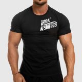 Pánske fitness tričko Iron Aesthetics Splash, čierne · záber 1