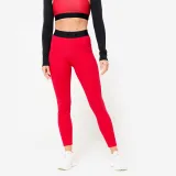DOMYOS Dámske fitness legíny s elastickým pásom červené XL (W35 L31) · záber 1