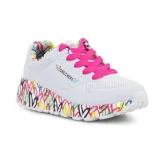 Dívčí rekreační obuv SKECHERS Uno Lite Lovely Luv K white pink · záber 1