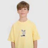 Chlapecké tričko oversize s potiskem - žluté · záber 2