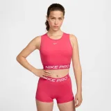 Dámské tréninkové tričko s krátkým rukávem NIKE PRO DF 365 CROP TANK-629 ASTER PINK WHITE · záber 2