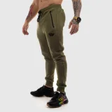 Jogger tepláky Iron Aesthetics Round, zelené · záber 2
