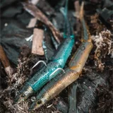 CAPERLAN Súprava mäkkých umelých nástrah typu slug piesočnica Slugeelo 130 10 g Ayu/modrá bez · záber 2