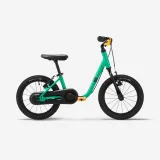 BTWIN Detský bicykel a odrážadlo 2v1 Discover 900 3-5 r. 14″ zelený 14" · záber 1