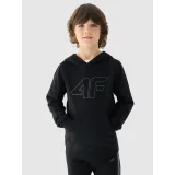 Chlapecká mikina s kapucí 4F JUNIOR SWEATSHIRT-JWMM00TSWSM1292-21S-BLACK · záber 2