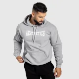 Mikina s kapucňou Iron Aesthetics Frontline, modrá · záber 10