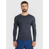 Pánske tréningové tričko s dlhým rukávom 4F LONGSLEEVE FNK M507-WMM00TFLOM507-22M-ANTHRACITE MELANGE · záber 2