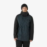 DREAMSCAPE Pánska dlhá lyžiarska/snowboardová bunda 500 čierna S · záber 1