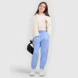 Dívčí regular fleece bez kapuce - bílý · záber 2