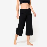 KIMJALY Dámske capri nohavice s vysokým pásom na jogu ultra čierne 2XL · záber 1