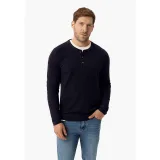 Pánske tričko s dlhým rukávom VOLCANO L-ONYX-NAVY · záber 2