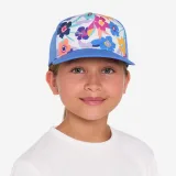 DECATHLON Detská šiltovka na surfovanie Trucker Surf Azalea modrá S (53-56 cm) · záber 1