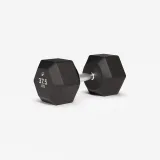 DOMYOS Šesťhranná činka Hex Dumbbell 37,5 kg pro bez · záber 1