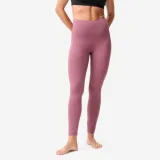DOMYOS Dámske elastické legíny na jogu a pilates Breathe fialové L - W33 L31 · záber 1