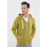 Pánská zateplená mikina se zipem VOLCANO B-STAR-301M-LIME MEL · záber 3