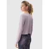 Dámské tréninkové tričko s dlouhým rukávem 4F LONGSLEEVE-WSS24TLONF250-52S-LIGHT VIOLET · záber 4