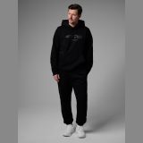 Mikina tepláková regular s kapucňou pánska 4F x Robert Lewandowski - čierna · záber 2