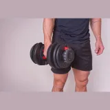 Sada 2ks nastavitelných jednoručních činek 2,5-24kg · záber 2