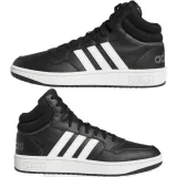 Pánská rekreační obuv ADIDAS Hoops 3.0 Mid M core black cloud white grey six · záber 5