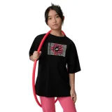 Dievčenské tričko s krátkym rukávom 4F JUNIOR TSHIRT F3302-20S-DEEP BLACK · záber 1