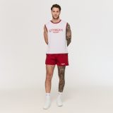 GymBeam Varsity Shorts Red - Méret: XL | Szín: Piros | Tömeg: 0,165 g | Csomag: 98 · záber 5